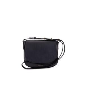 Mansur Gavriel Classic Flap Calf Leather Crossbody Bag ~ Black